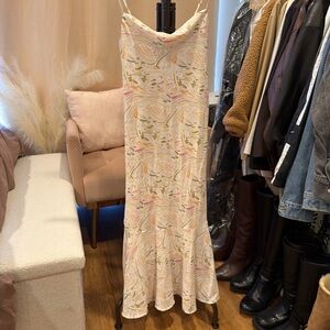 Mermaid maxi print dress